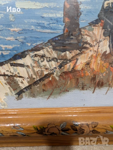 Маслена картина Caroline Burnett, снимка 3 - Антикварни и старинни предмети - 53904162