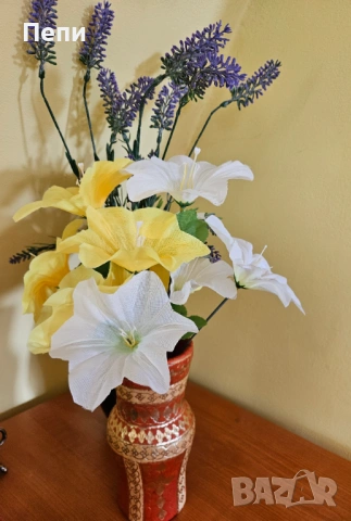 Керамична ваза, облечена в кожа, снимка 4 - Антикварни и старинни предмети - 53440682