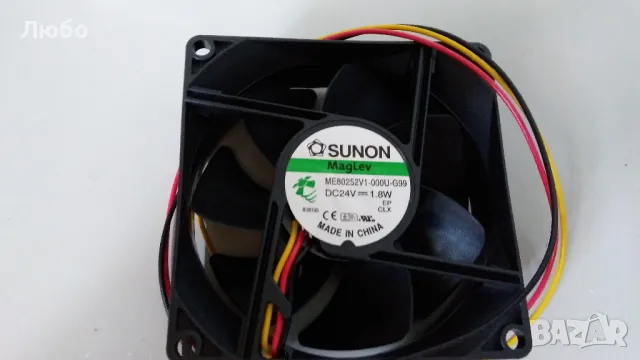 ВЕНТИЛАТОР ME80252V1-000U-G99, DC 24V=1.8W- SUNON