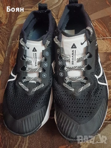 Nike Обувки ZoomX Zegama за бягане, Бял/Черен