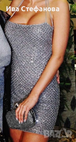 Нова елегантна парти коктейлна официална сива рокля Oh Polly , снимка 5 - Рокли - 50226063