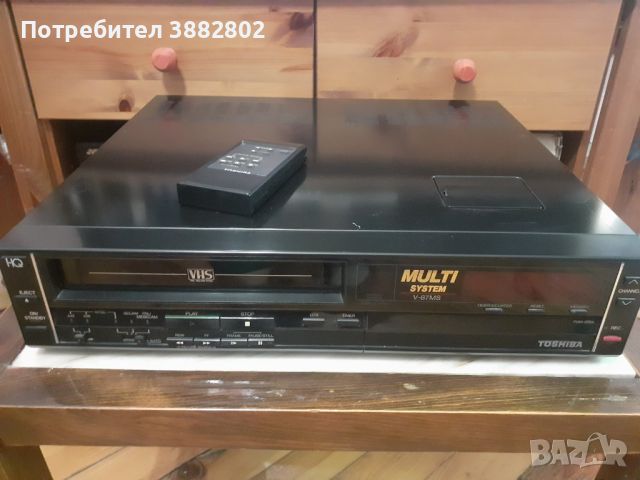 Видеомагнетофон VCR Toshiba V-87MS, снимка 1 - Плейъри, домашно кино, прожектори - 46201496