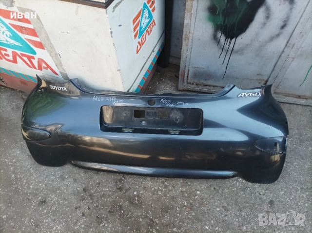 Задна броня за Тойота Айго 2 врати. 2009 год. , снимка 9 - Части - 51675735