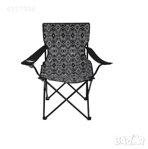 Сгъваем къмпинг стол, С калъф, Сив-Черен , снимка 2 - Столове - 49672898