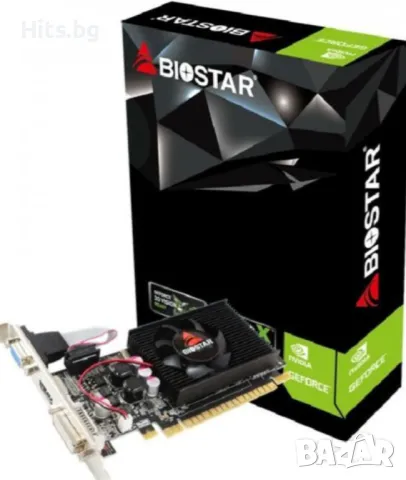 Видео карта BIOSTAR GeForce 210, 1GB, GDDR3, 64 bit, DVI-I, D-Sub, HDMI, снимка 1 - Видеокарти - 47040390