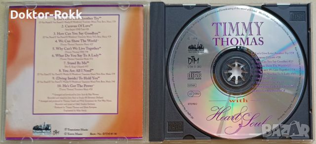 Timmy Thomas – with Heart & Soul (1994, CD), снимка 3 - CD дискове - 46709696