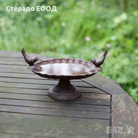 НАСТОЛНА ХРАНИЛКА ОТ ЧУГУН С ПТИЦИ, снимка 5 - Други - 50084168