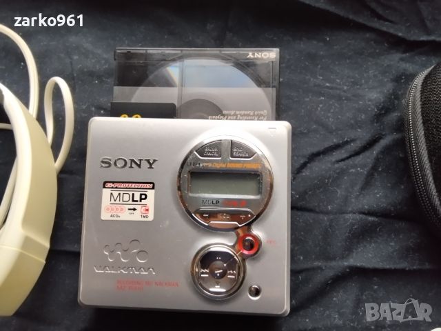 страхотен мини диск оригинален плеър SONY+1диск за запис, снимка 2 - MP3 и MP4 плеъри - 45827974