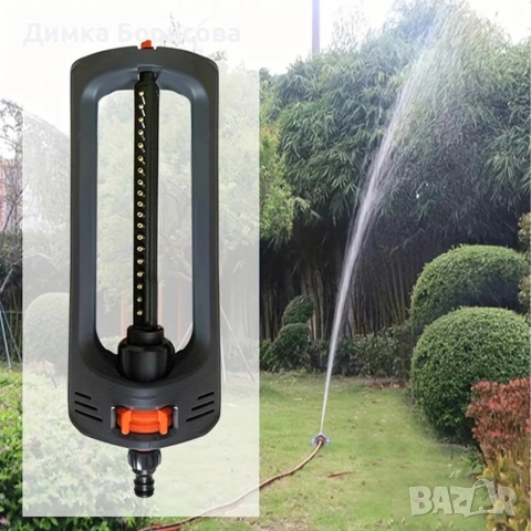 Градинска пръскачка с регулируема осцилираща система, 19 отвора, снимка 6 - Напояване - 53374662