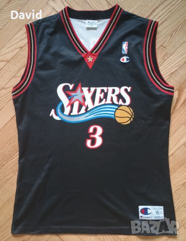 NBA оригинален ретро потник на Philadelphia 76ers x Allen Iverson, снимка 1 - Баскетбол - 46376129