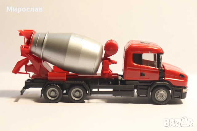 HERPA H0 1/87 SCANIA БЕТОНОВОЗ МИКСЕР КАМИОН МОДЕЛ, снимка 4 - Колекции - 52354395