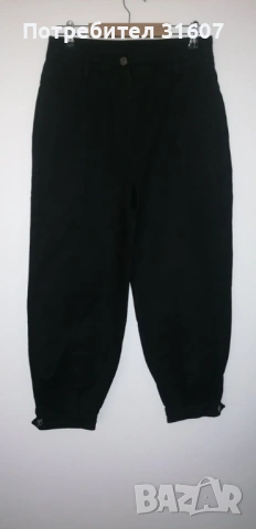 Черен дамски панталон Massimo Dutti, снимка 3 - Панталони - 53926649