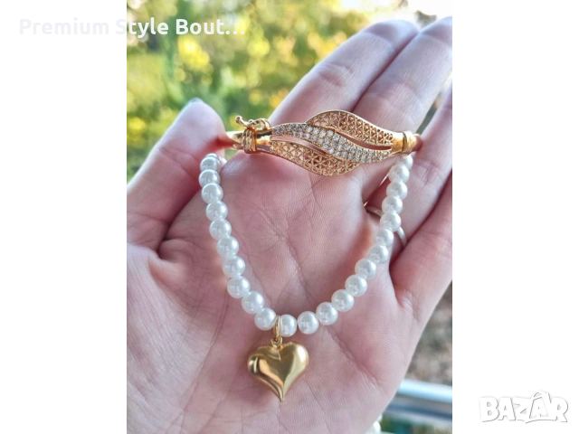 комплект колие и гривна от медицинска стомана 