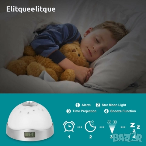 Часовник с проектор, снимка 5 - Други стоки за дома - 52218455