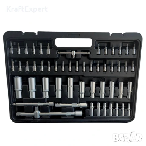 Комплект инструменти KraftWorld гедоре 172 части – хром-ванадиева стомана, снимка 6 - Куфари с инструменти - 50681425