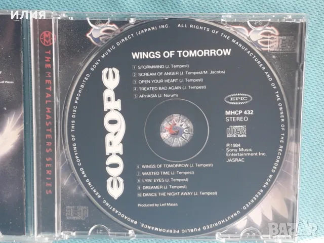 Europe – 1984 - Wings Of Tomorrow(Hard Rock), снимка 2 - CD дискове - 49224809