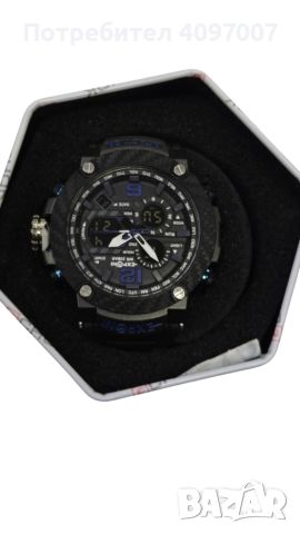 Водоустойчив спортен дигитален часовник EXPONI "Двоен екран,подсветка,аларма, хронометър и др. , ", снимка 2 - Мъжки - 45658456
