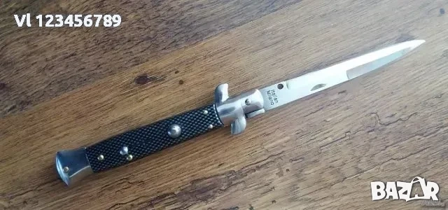 Стилето-автоматичен сгъваем нож, стомана, 90 х 214 