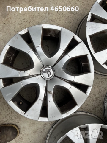 17 цолови алуминиеви джанти за Ситроен със сензори, снимка 2 - Гуми и джанти - 52537809