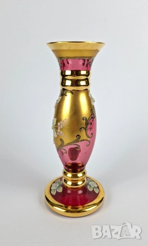 Ръчно рисувана ваза Joska (Германия), снимка 2 - Вази - 53201363