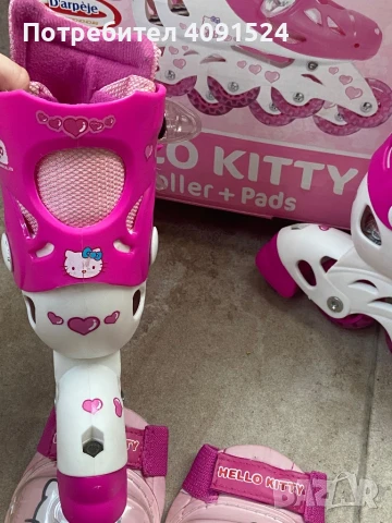 Hello Kitty детски ролери и наколенки, снимка 3 - Други - 50832653
