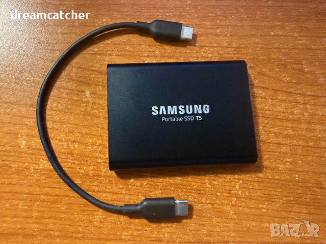 Чисто Нов Запечатан 2TB Samsung Portable SSD T5 mSATA SSD 2.5 2TB USB 3.1 (MU-PA2T0B)