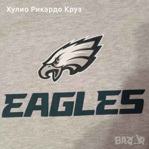 NFL CHAMPIONS PHILADELPHIA EAGLES XL НОВА без етикет Филаделфия Игълс тениска T-shirt, снимка 3 - Фен артикули - 49122465