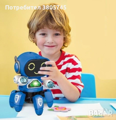 Танцуващ мини робот с LED светлини, снимка 12 - Електрически играчки - 53301283