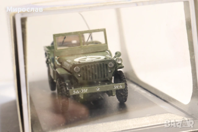 AMERICAN MINT 1/43 JEEP КОЛИЧКА ВОЕНЕН МОДЕЛ, снимка 3 - Колекции - 53512333