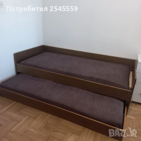 Разтегателно двойно легло 82х190 см., снимка 2 - Спални и легла - 53231294