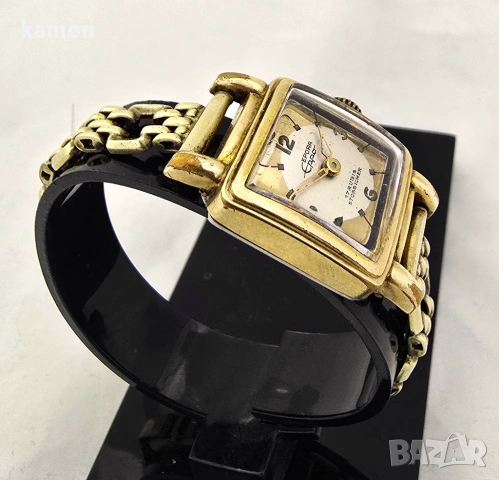 Винтидж дамски часовник EFORA - 20 микрона валцувано злато - 17 камъка, снимка 5 - Антикварни и старинни предмети - 53658747