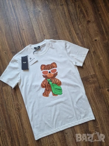 Страхотна мъжка тениска FENDI размер S M L XL, снимка 2 - Тениски - 50792673