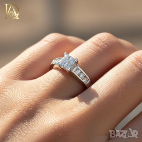 Нов Златен Пръстен с 1.04кт Естествени Диаманти, снимка 2 - Пръстени - 47829999