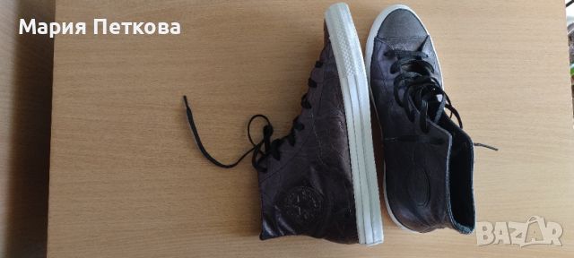 Кецове Converse All Star от естествена кожа, снимка 3 - Кецове - 34328905