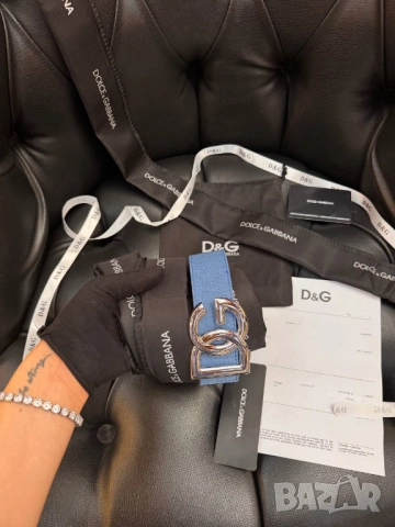 колан от естествена кожа, кутия, сертификат и торба dolce gabbana , снимка 5 - Колани - 51738689