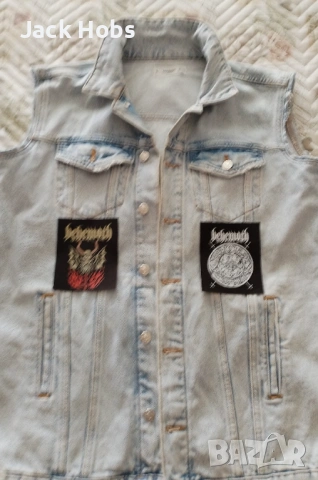 Рокерско елече с гръб /дънково /, снимка 4 - Якета - 53785273