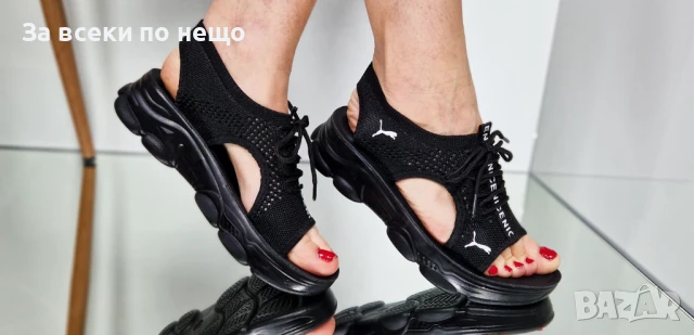 Puma Дамски Спортни Ежедневни Сандали С Връзки Пума От 36 До 41 Номер - Бели Или Черни Код P843, снимка 9 - Сандали - 50834852