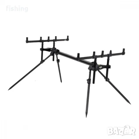 ШАРАНДЖИЙСКА Стойка Rod pod Carp Pro D-Carp 3-4 въдици, снимка 1 - Екипировка - 47005488