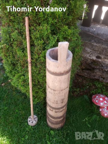 Стара дървена буталка за масло., снимка 3 - Антикварни и старинни предмети - 45681515