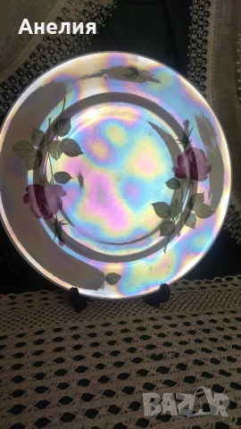 Weimar porcelain ГДР плато седеф, снимка 3 - Чинии - 50724687