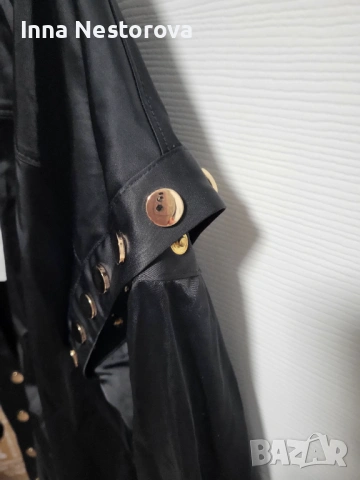 Блуза тип сатен С, снимка 3 - Блузи с дълъг ръкав и пуловери - 53946360