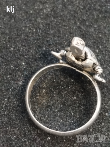 Дамски сребърен пръстен , снимка 5 - Пръстени - 45021439