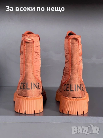 Celine Дамски Кафеви Боти Селин Код E1189, снимка 6 - Дамски боти - 53227079
