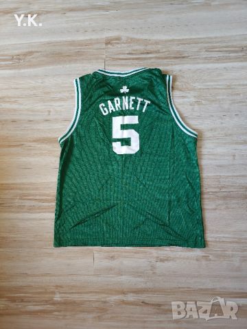 Оригинален баскетболен потник Adidas x Boston Celtics NBA x Garnett, снимка 3 - Детски тениски и потници - 45203287