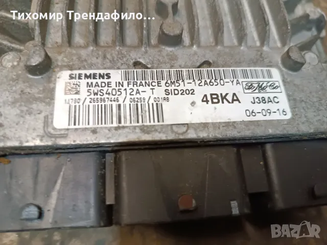 FORD 2.0 TDCI ECU компютър  6M51-12A650-YA , 6M51 12A650 YA , 5WS40512A-T , SID202 , SID 202 , J38AC, снимка 2 - Части - 48093039