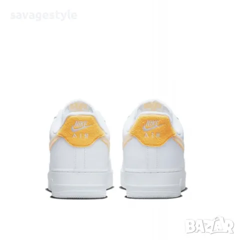 Мъжки маратонки NIKE Air Force 1 Brushstroke Low Shoes White/Yellow, снимка 3 - Маратонки - 47417193