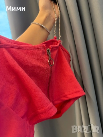 Топ/потник розов , снимка 2 - Рокли - 53493288