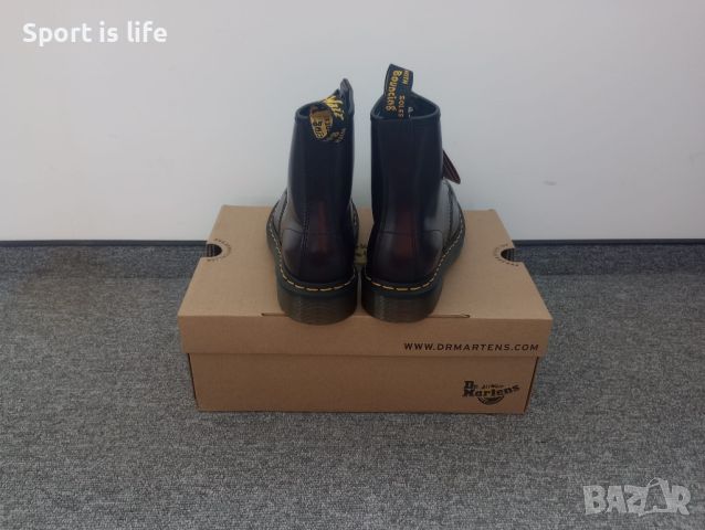 Dr. Martens Кубинки 1460 Burgundy Smooth, 36 EU, снимка 3 - Дамски боти - 46667220