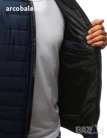 Мъжко ватирано бомбър яке, 2цвята , снимка 8 - Якета - 49145089