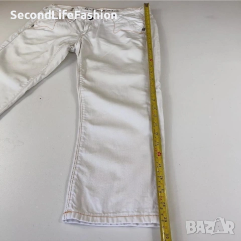 Дамски памучни дънки G-Star Raw 3301 къси с прави крачоли размер 29, снимка 7 - Дънки - 53726351